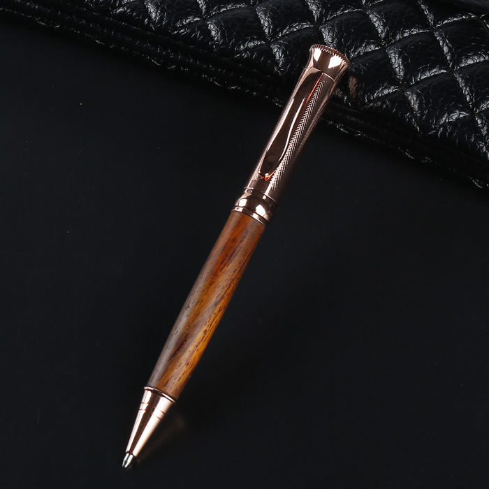 PKM-4 Gunmetal Rosegold Ballpoint Twist Pen Kits