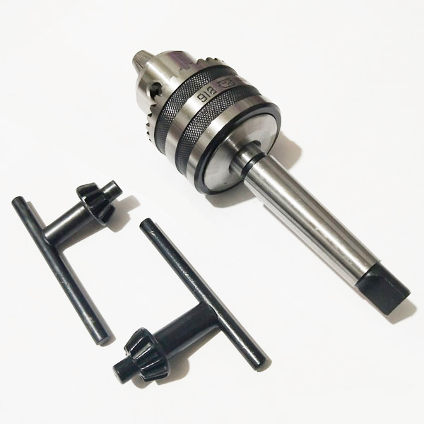 Drill Chuck 2MT/1MT for Lathes and Drill Presses With Two Keys