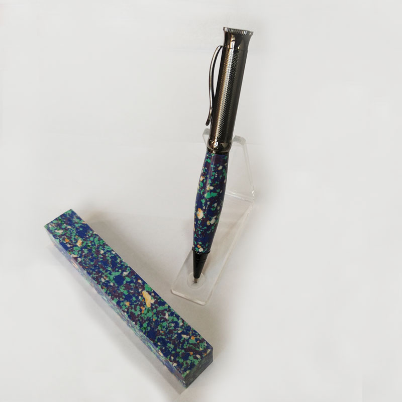 PBT-16 Turquoise Stone 3/4"x3/4"x5" Pen Blank