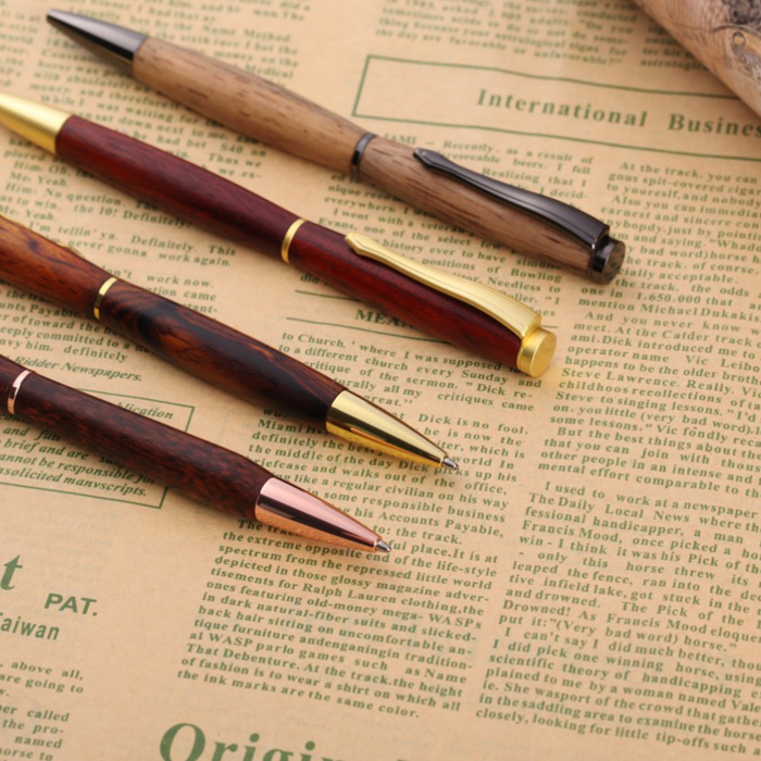 Cheap Secondary Quality Slimline Pen kits for practice woodturning club