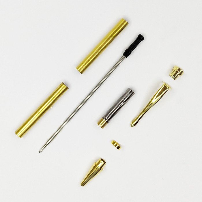 PKSL-3 Slimline Gold Twist Pen Kit