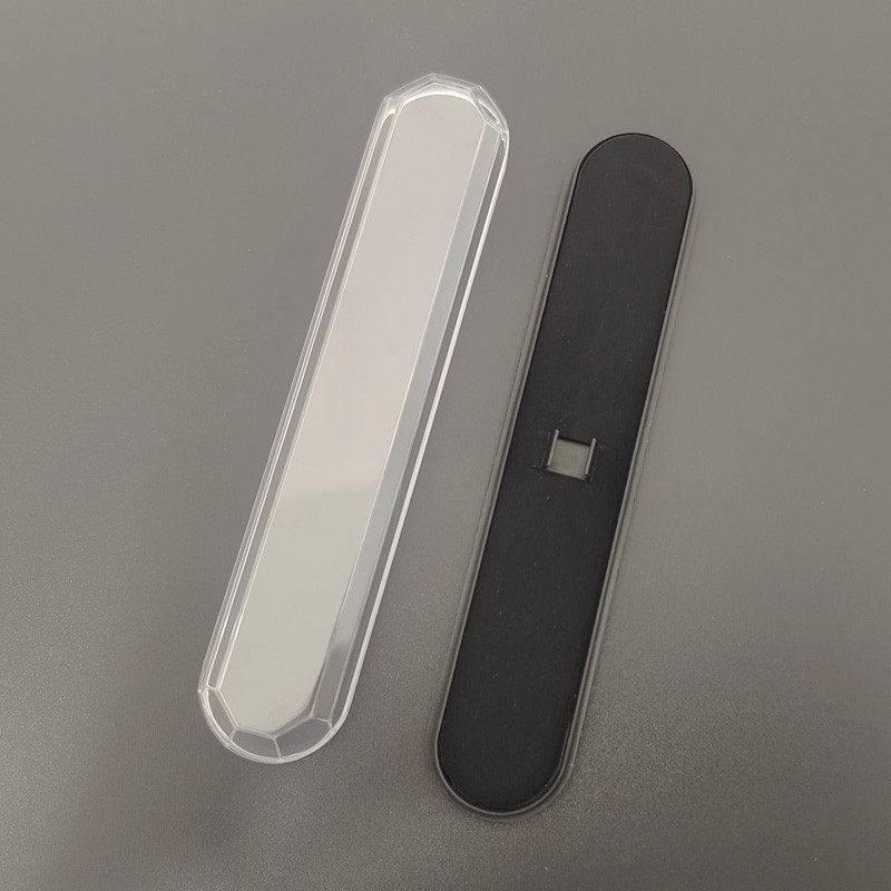 PBP-6 Multi-Rhombus Red Black base Clear Cover Pen Box