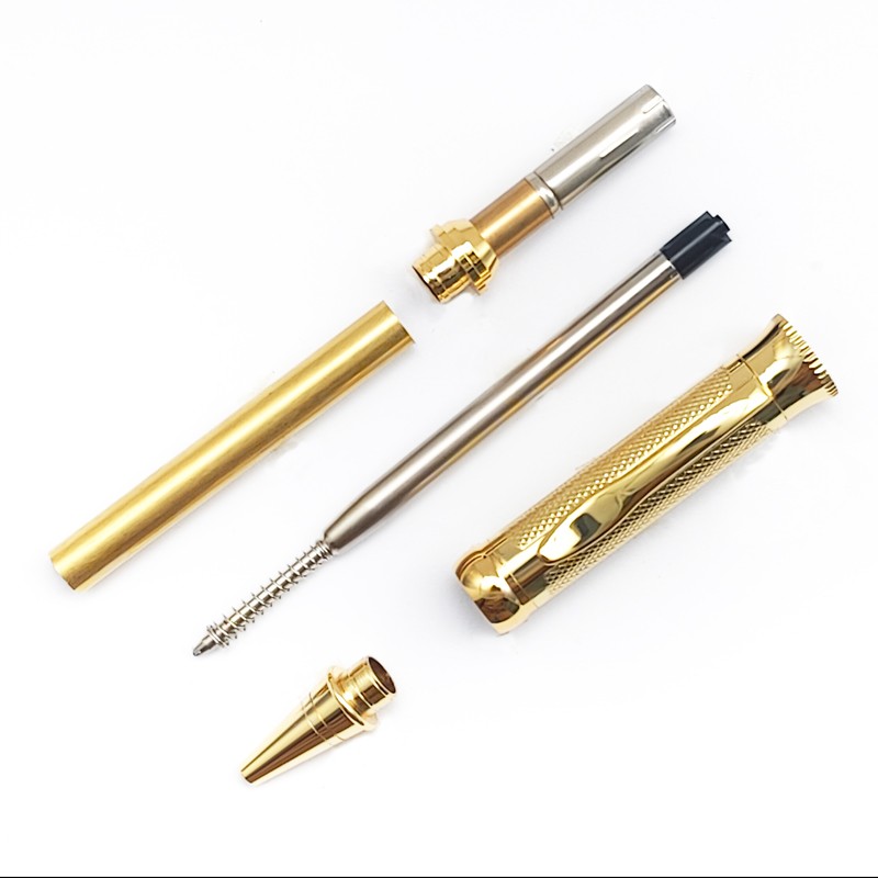 PKM-4 Gold Finish Ballpoint Twist Pen Turning Kits