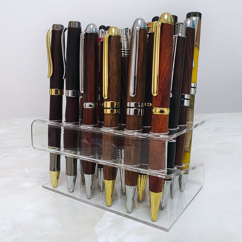 PS24-1 Acrylic S Shape Pen Stands / Displays - For 24 pens