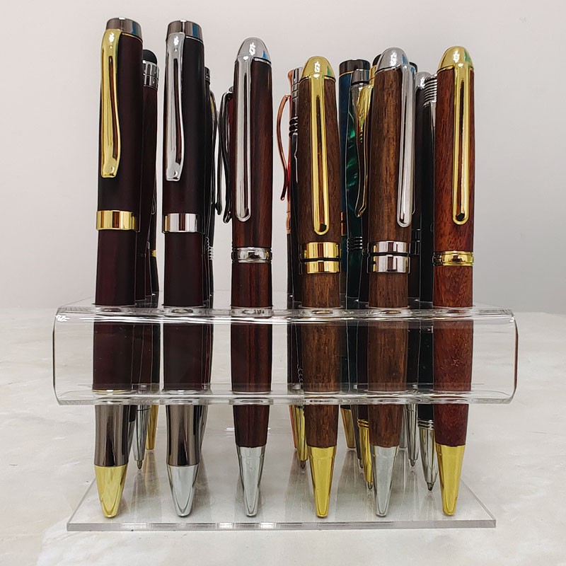 PS24-1 Acrylic S Shape Pen Stands / Displays - For 24 pens