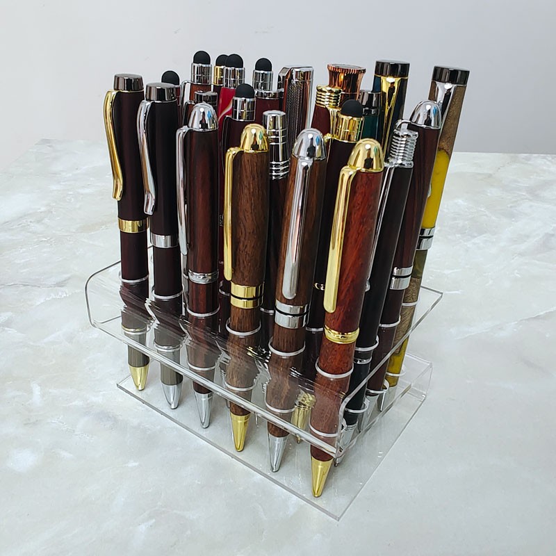 PS24-1 Acrylic S Shape Pen Stands / Displays - For 24 pens