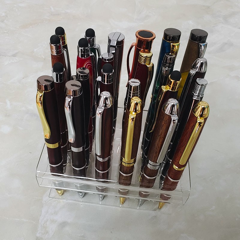 PS24-1 Acrylic S Shape Pen Stands / Displays - For 24 pens