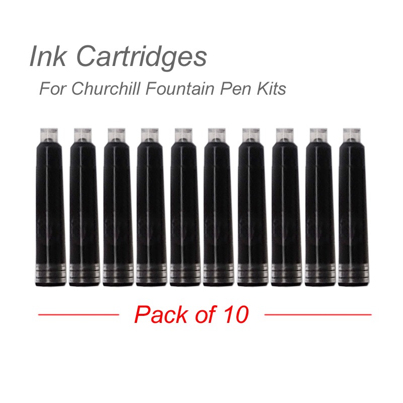 Ink cartridges Pack of 10 for Fountain Pen Kits