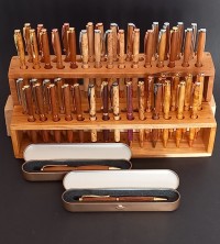 What a splendid selection of wooden pens, but a very good finishing for pens is this brilliant Tinpl ...